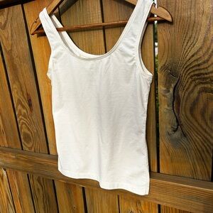 Talbots Cream Tank Top Petite EUC Undershirt Camisole Cami